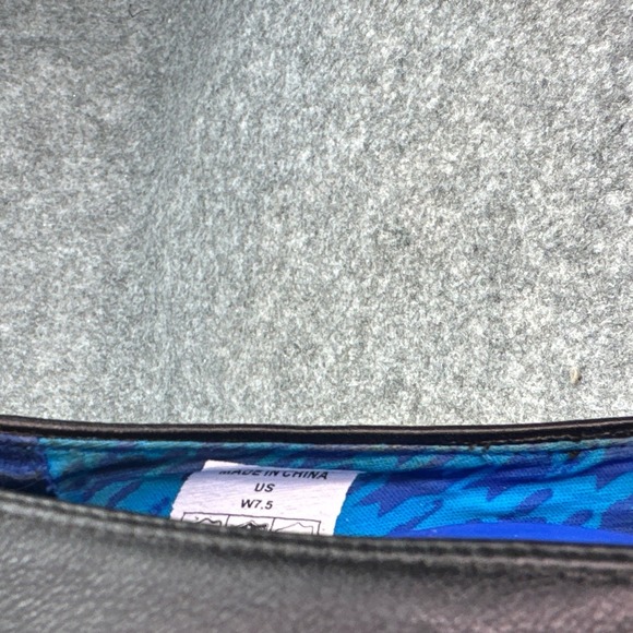 Crocs A-Leigh Black Wedge Slip On Shoes Womens 7.5 Closed Toe - Picture 5 of 10